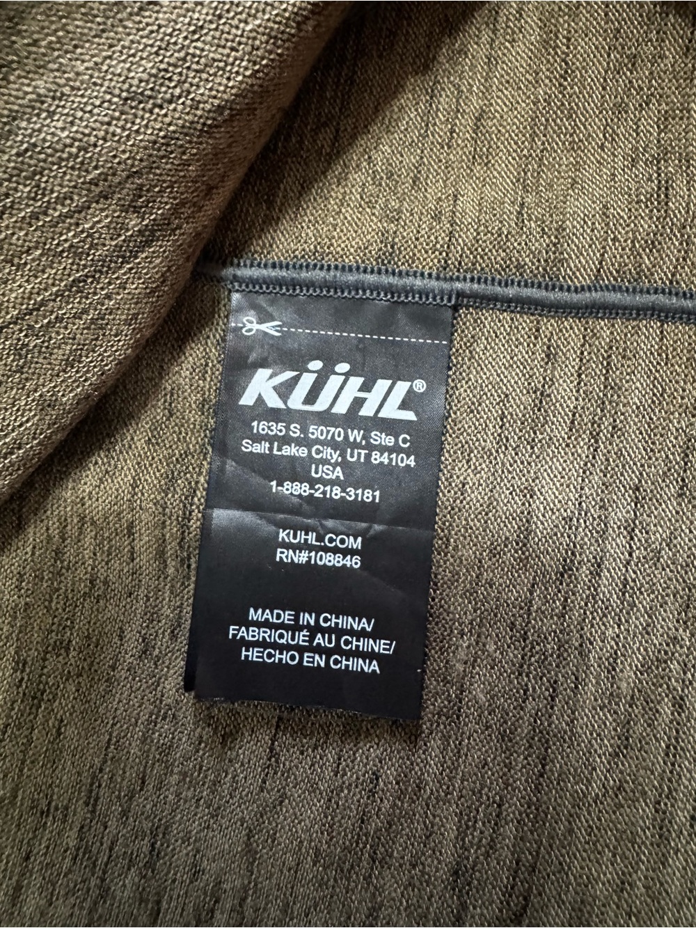 KüHL Men's Shirt Brown Olive Knit - Picture 3 of 5